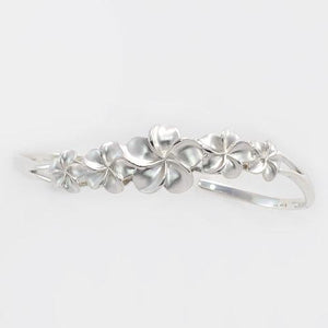 Plumeria Bracelet in Sterling Silver - 10-16mm