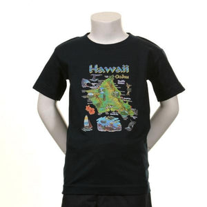 Island Of Oahu Kids T Shirt