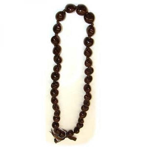 Brown Kukui Nut Lei