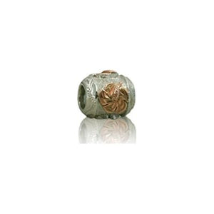 Sterling Silver Hawaiian Rose Hibiscus Bead