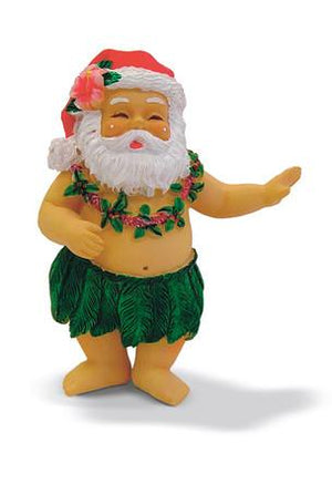 HAND PAINTED ORNAMENT HULA SANTA - 13051