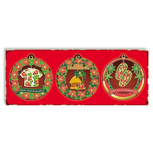 3-PACK DIE-CUT ORNAMENT MELE TIMES - 13267