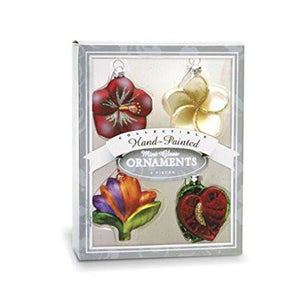 Holiday Flowers Mini Ornament Set - 13618