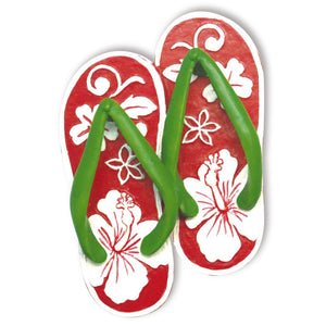 HAND PAINTED ORNAMENT HONU SLIPPER - 13648