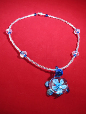 Glass Turtle Necklace