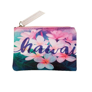 Hawaii Plumeria Pouch Bag - Small