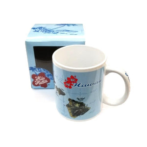 2018 Collection! Brand New! Hilo Hattie Hawaiian Island Map Mug-09825