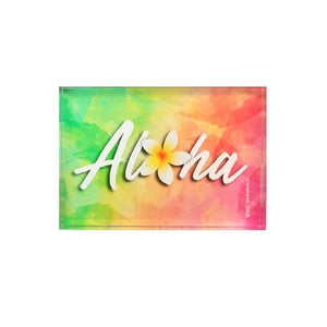 Aloha Glass Magnet  - Aloha Plumeria