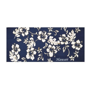 Classic Hibiscus Pareo Beach Towel - Blue