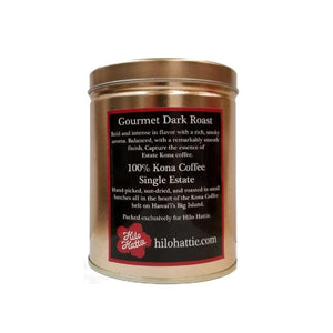 Hilo Hattie Private Label 100% Kona Estate Coffee 7oz - Gourmet Dark Roast - Gold