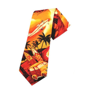 Hilo Hattie Waikiki Woody Necktie - Yellow