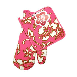 Hilo Hattie Limited Edition Oven Mitt Set - Pink