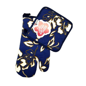 Hilo Hattie Limited Edition Oven Mitt Set - Navy