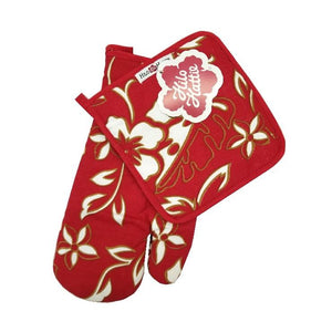 Hilo Hattie Limited Edition Oven Mitt Set - Red