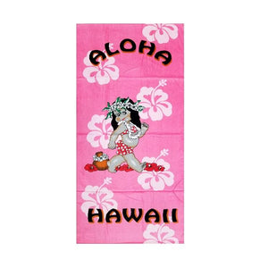 Hula Girl Beach Towel