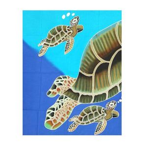 HALEIWA SARONG #1 - Nursing Turtle