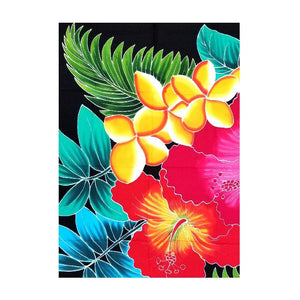 HALEIWA SARONG #4 - Rasta Hibiscus