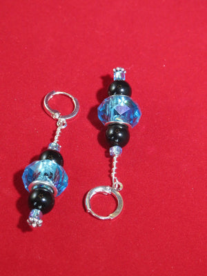 Swarovski Pearl and Turquoise Rondelle Earrings