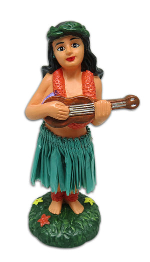 HULA GIRL UKULELE MINI DASHBOARD DOLL-40838