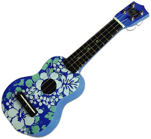 BLUE FLORAL - KEIKI UKULELE