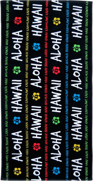 PUA ALOHA HAWAII BEACH TOWEL