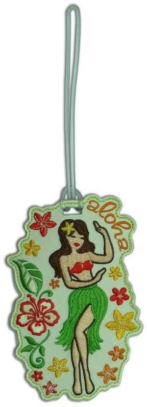 HULA GIRL - ALOHA LUGGAGE TAG