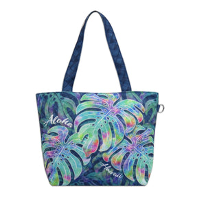 Island Impressions Small Tote Bag - Aloha Hawaii Monstera