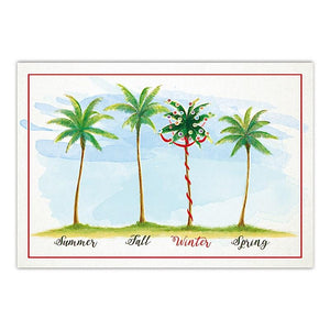 BOXED CHRISTMAS CARDS DELUXE – PALMS OF THE SEASONS - 62881