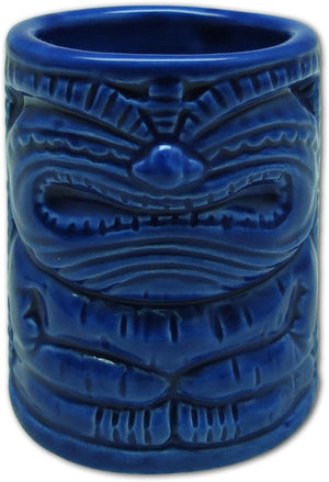 TIKI SHOT GLASS - HAPPY TIKI BLUE