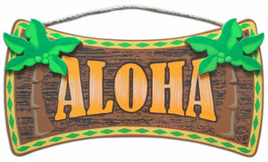 ALOHA - HAWAIIAN WOOD SIGN