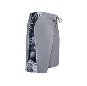 Men's Fern Print Board Shorts (BS714)~ Gray