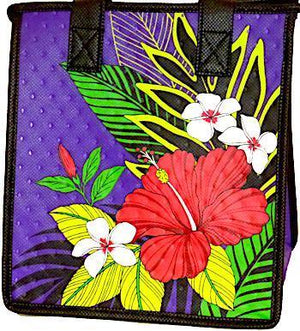 Hawi Purple Petite Hawaiian Insulated Hot/Cold Reusable Bag