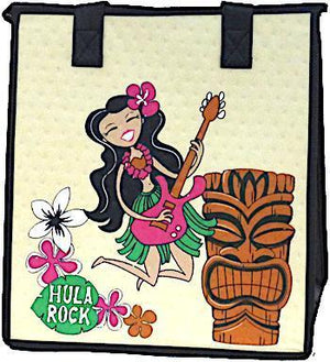 Hula Rack Cream  Insulated Hot/Cold Reusable Bag~Medium