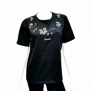 Womens Hibiscus Bling Lei Shirt - CS2-7