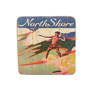 North Shore Vintage Print Coaster