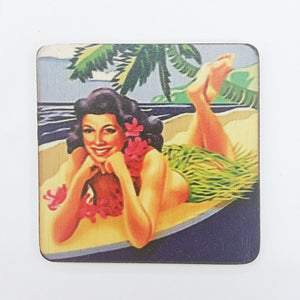 This is Hawaii Vintage Print Coaster