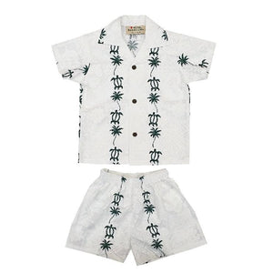 Honu Panel Boys Cabana Set - Green