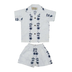 Honu Panel Boys Cabana Set - Blue