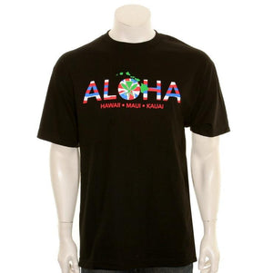 ALOHA Men's Tee Black - SA 5-3