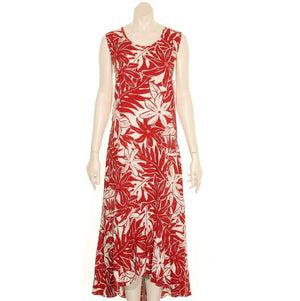 Hilo Hattie Monstera Long Sleeveless Dress