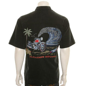 Bamboo Cay Paradise Bound - Men's Aloha Shirt (WB9800) - Black