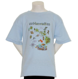 Hawaiian Map Boy's T-shirt - HC45-11