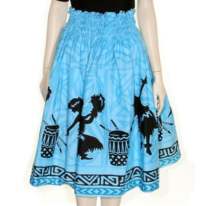 Hula Pa'u Skirt - Hula Sky Blue