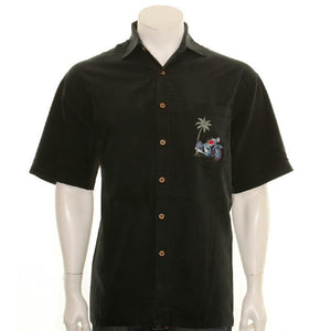 Bamboo Cay Paradise Bound - Men's Aloha Shirt (WB9800) - Black