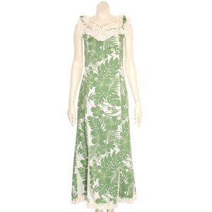 Nahenahe Long Sleeveless Muu Muu(56102-pqsq)-Green