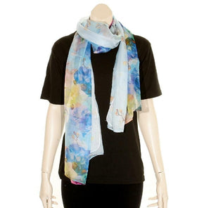 Hilo Hattie Aloha Print Scarf - Blue