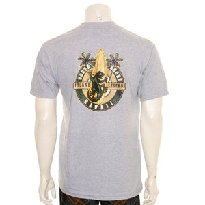 North Shore Island Legends Gecko Men's T-shirt - HA96-1 Gray