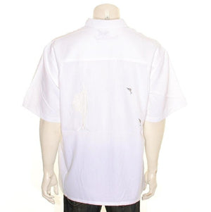 Bamboo Cay "Shake The Hook - Chalk White" - Men's Aloha Shirt (WB871)