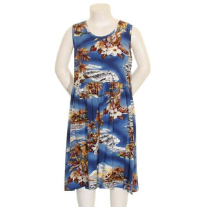 Blue Hawaii Girls Tie Back Dress(810-p1211)