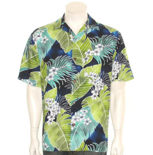 Hilo Hattie "Mai'a" Rayon Aloha Shirt (10104) - Green